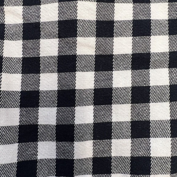 J. Crew Factory Chino Shorts Navy Blue White Gingham Flat Front Women’s Size 2 - Picture 3 of 5